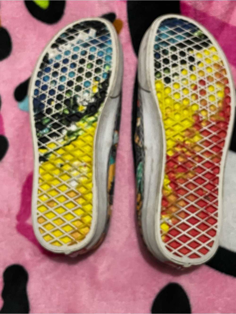Vans x Crayola Authentic Tropical Leopard Floral Sneakers Women 8.5 Men 7 RARE - Picture 4 of 11